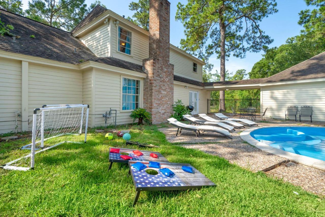 Pool Oasis Games Wifi Bbq Yard Sleep 16 Villa Хюстън Екстериор снимка